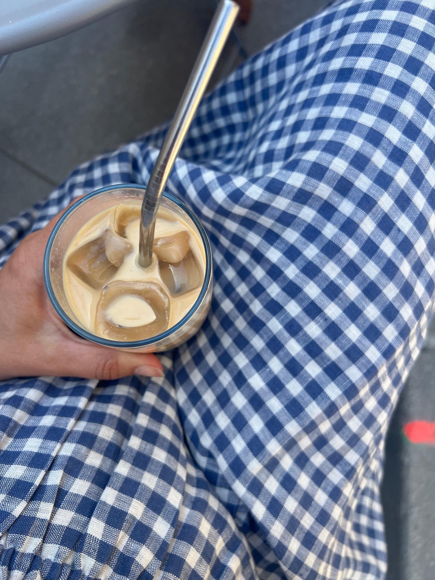 Gratitude dress / checked linen