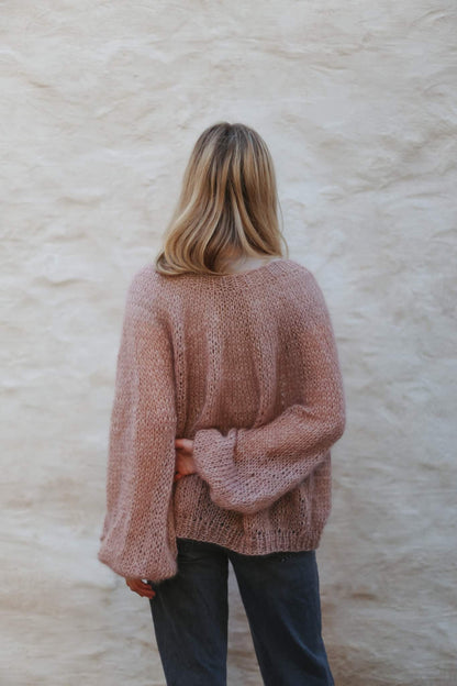 Winter CARDIGAN / rose clay