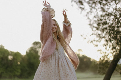 Winter CARDIGAN / rose clay