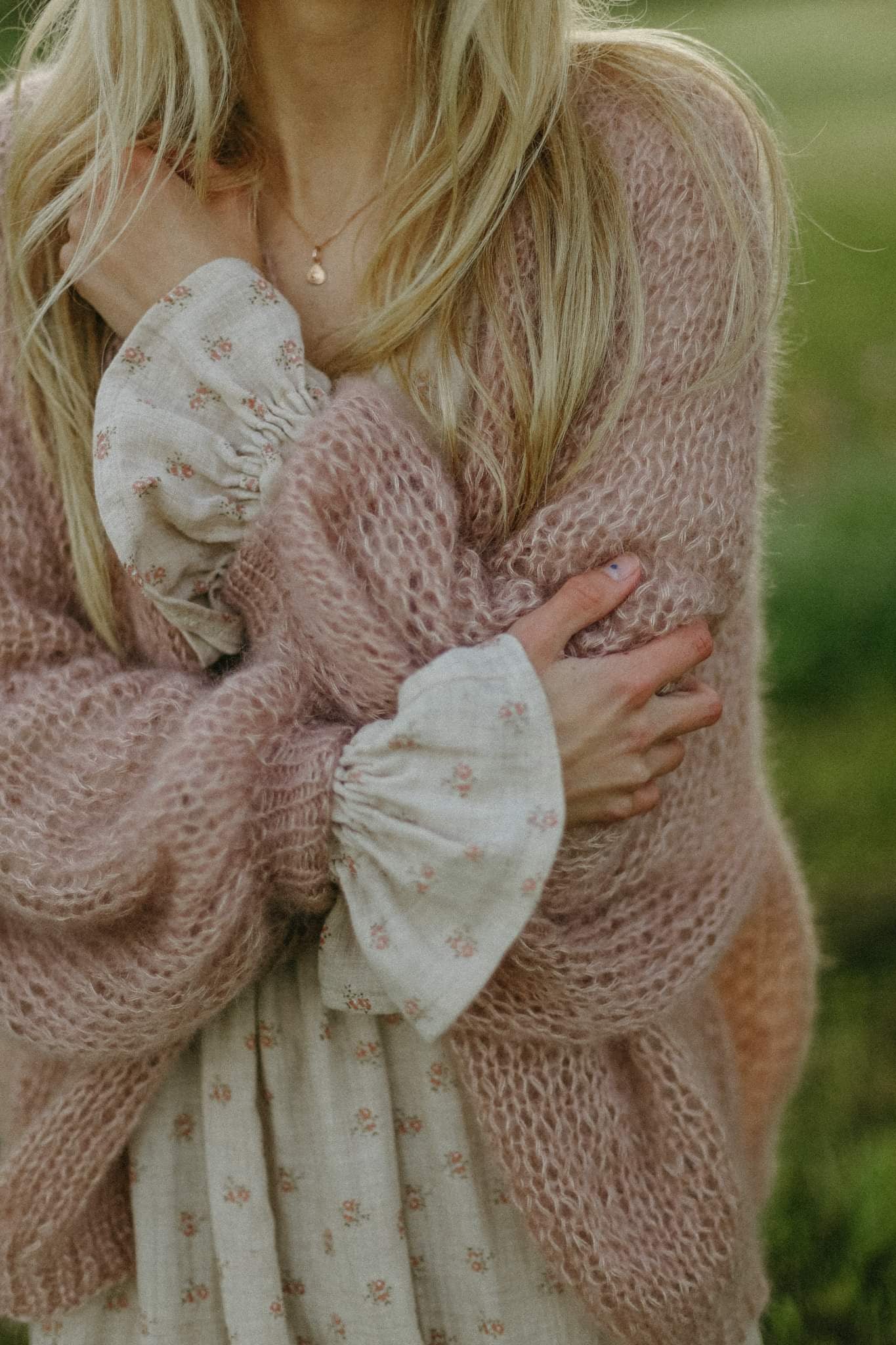 Winter CARDIGAN / rose clay