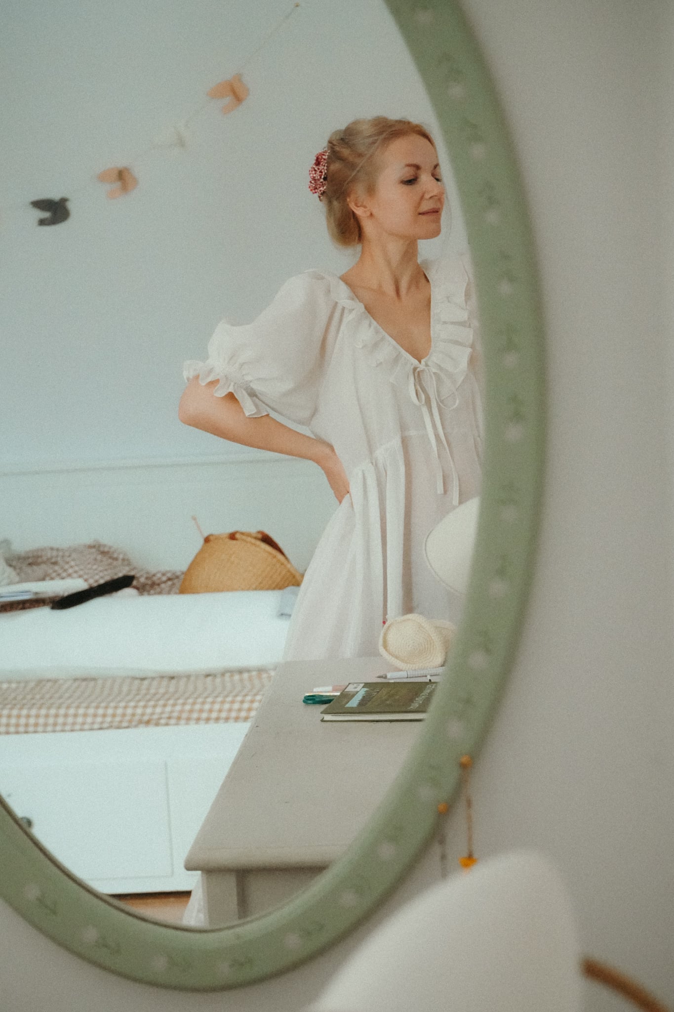 Heritage dress with silk