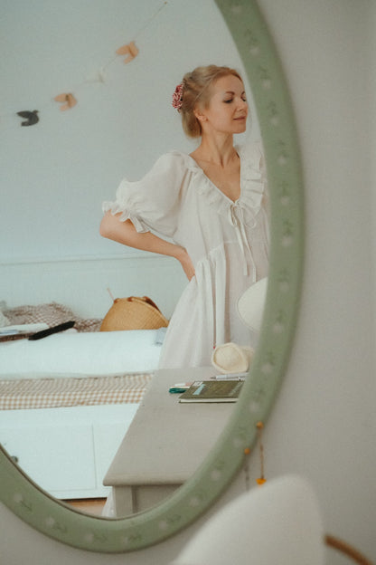 Heritage dress with silk