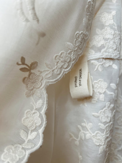 Heritage dress with silk