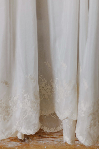 Heritage dress with silk