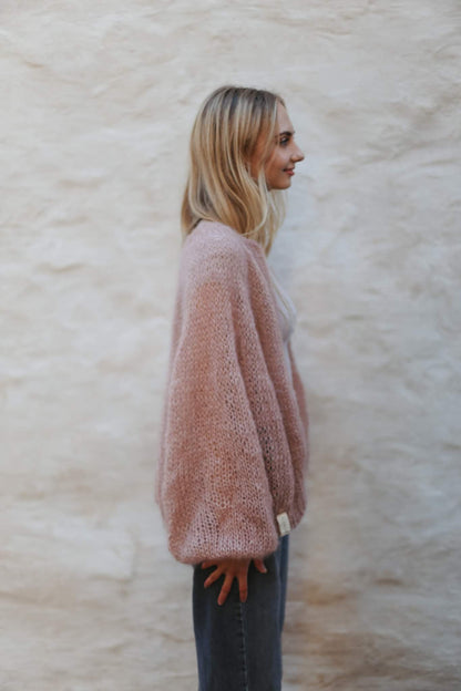Winter CARDIGAN / rose clay
