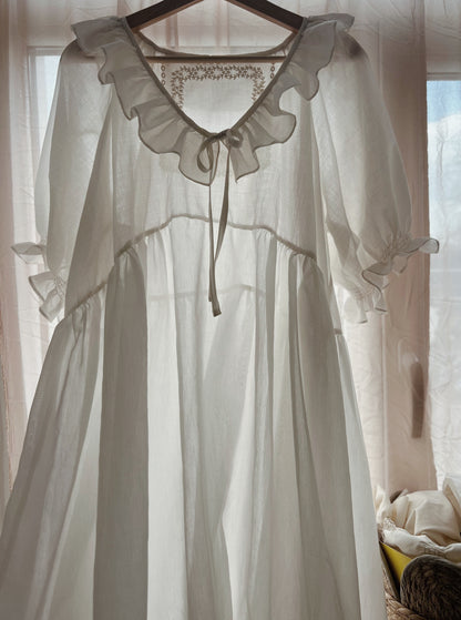 Heritage dress with silk